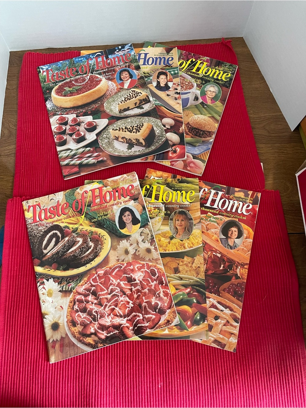 Taste of Home 1999 whole year 6 magazine set